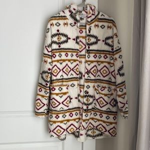 Stylish, Aztec button down cardigan by Poof!